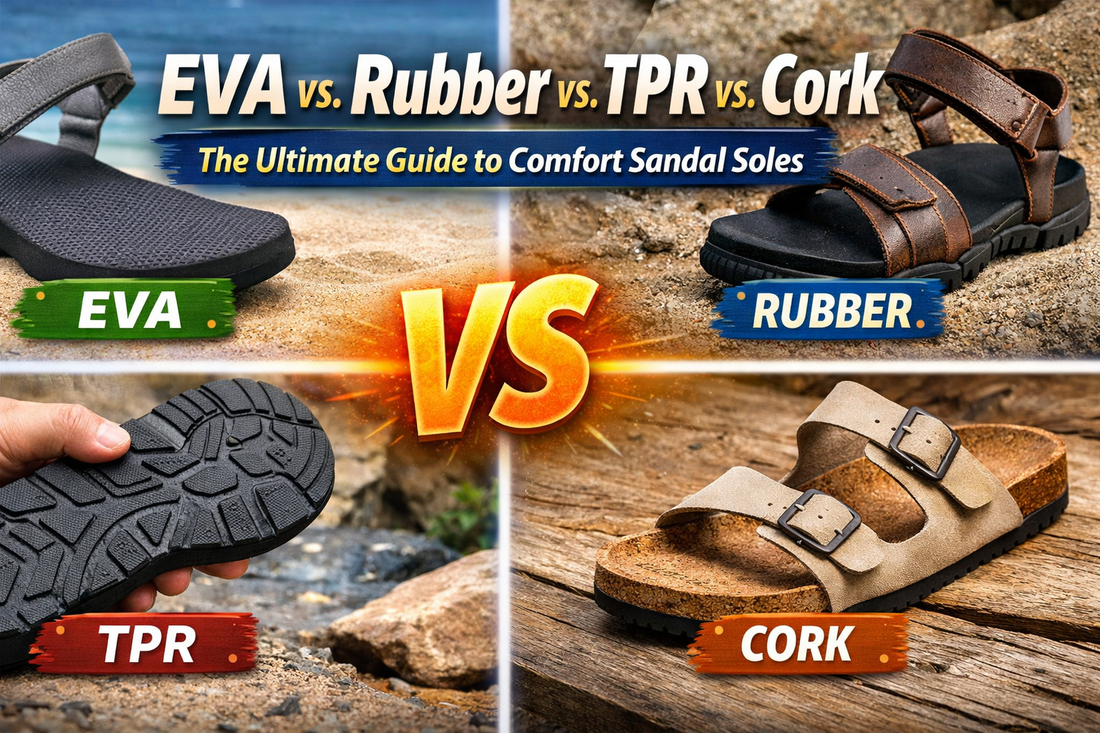 EVA vs Rubber vs TPR vs Cork: Best Sandal Sole Material Guide