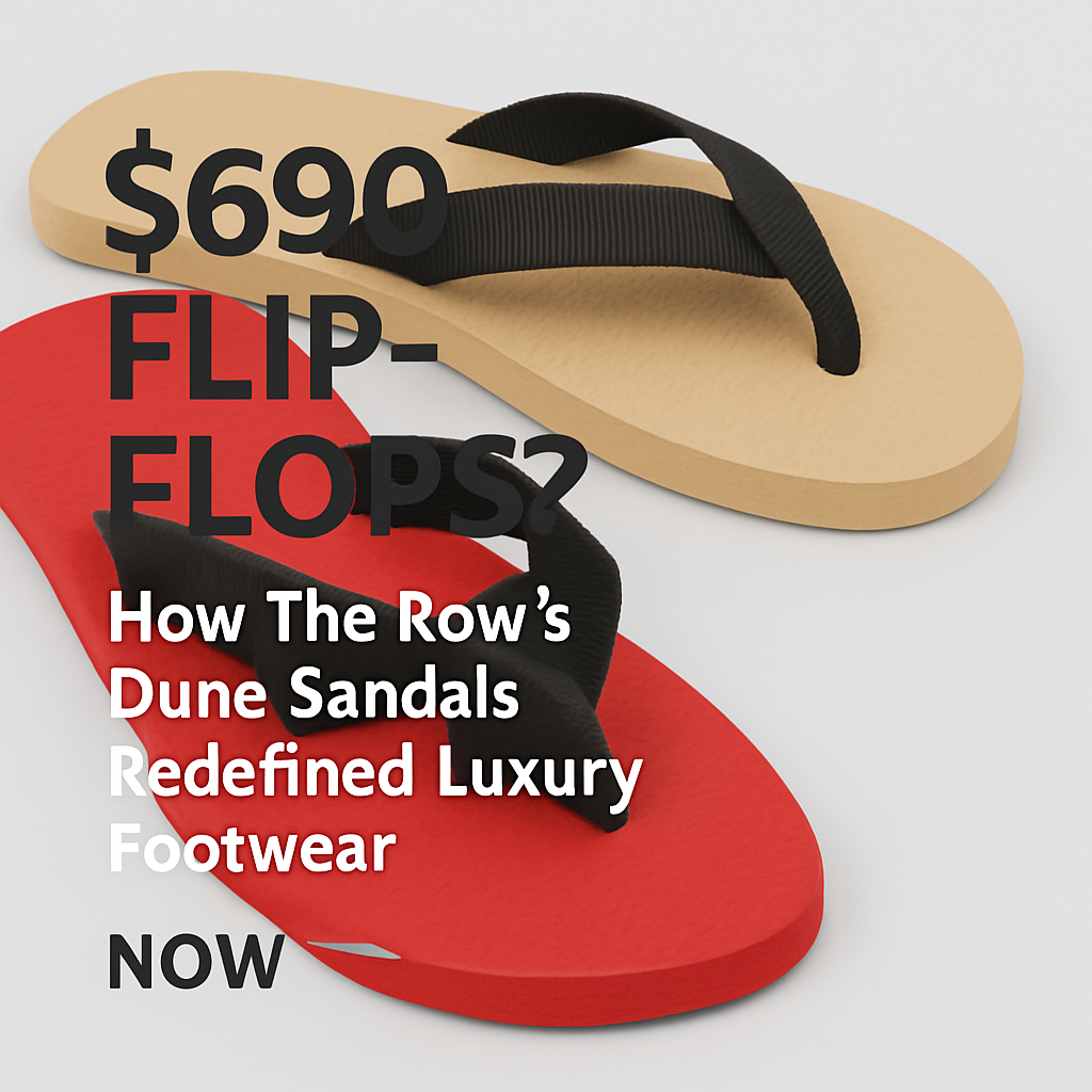 Why $690 Flip-Flops Are Redefining Luxury Footwear